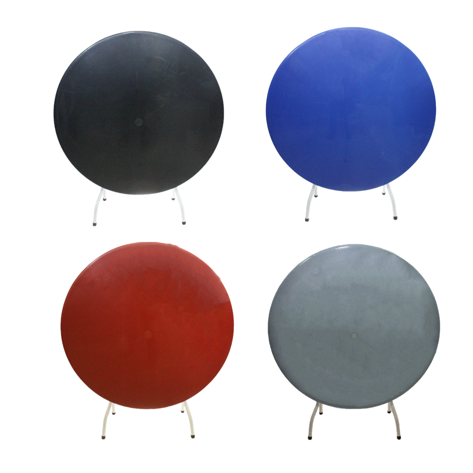4313GB/4313BK 3 x 3 Round Plastic Table