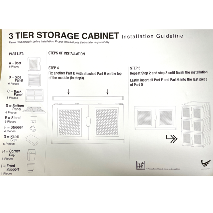 4799GA 3Tier/4Tier Storage Cabinet