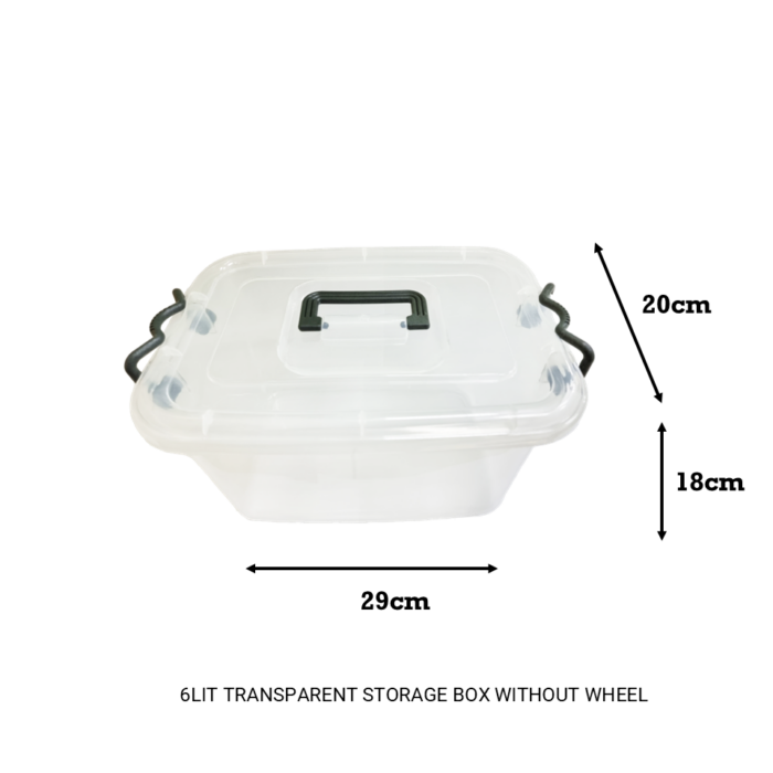 7006TP/7012TP/7018TP  TRANSPARENT STORAGE BOX WITHOUT WHEEL