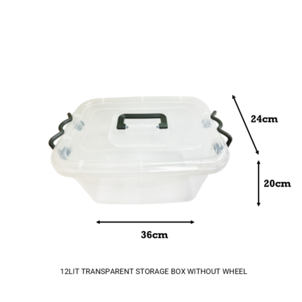 7006TP/7012TP/7018TP  TRANSPARENT STORAGE BOX WITHOUT WHEEL