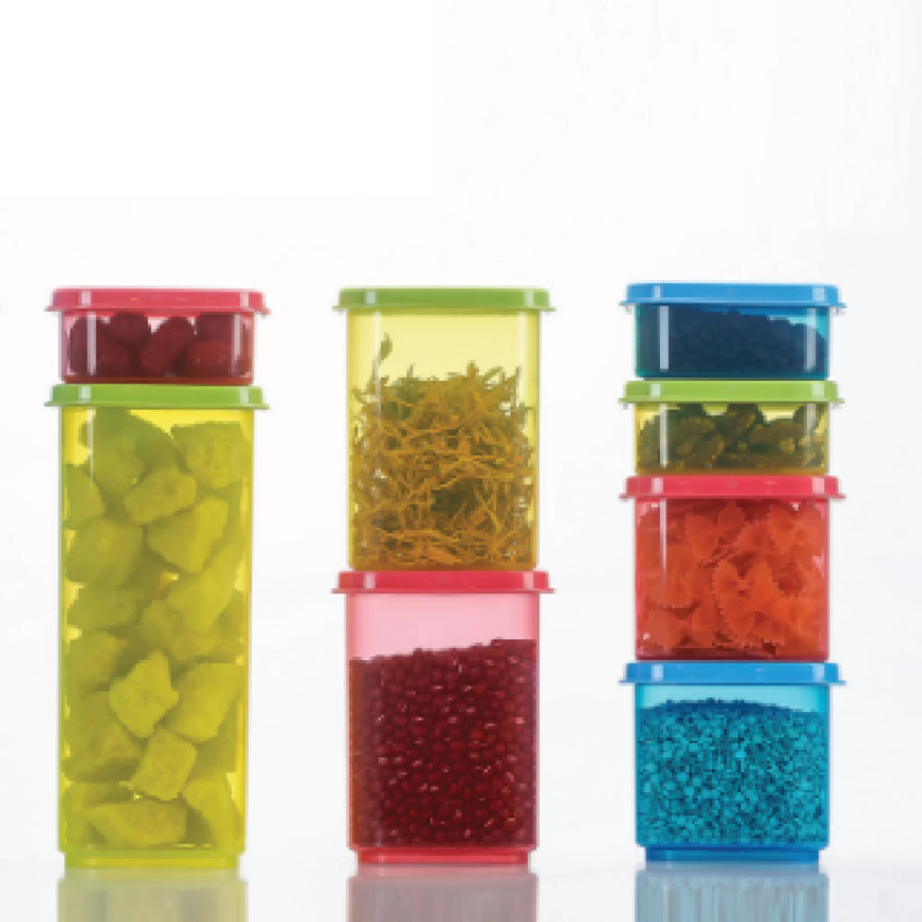 E-1381 / E-1383 / E-1385 300ml / 1000ml / 2200ml Stackable Airtight Square Food Container - Elianware