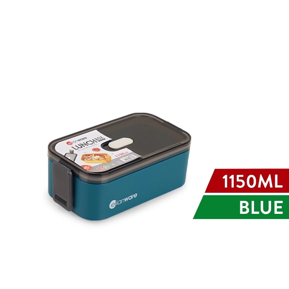 E-2041/E-2042 1/2 Layer Rectangle Airtight Bento Lunch Box - Elianware