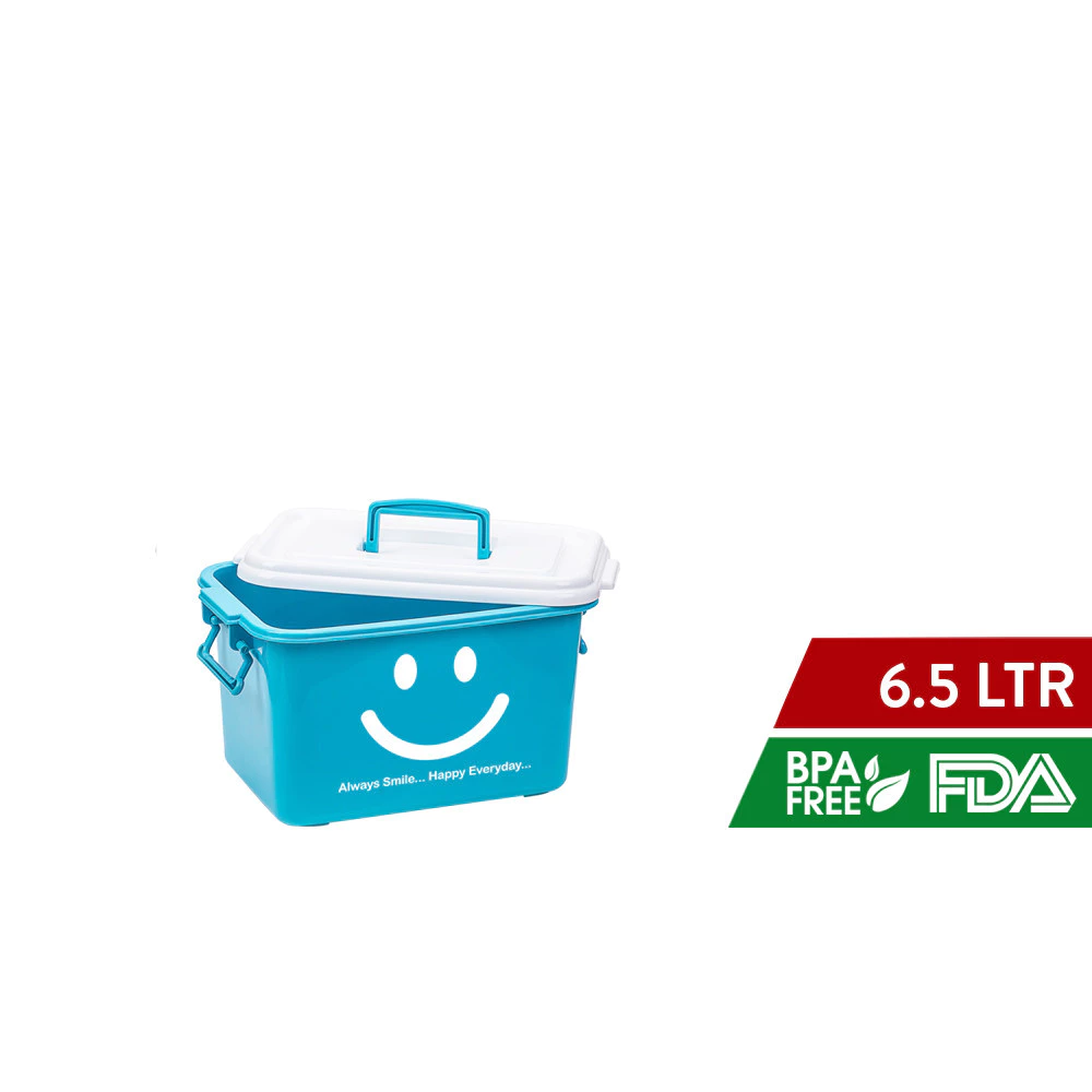 E-251/S / E-252/S / E-253/S 6Ltr - 21Ltr Smile Design Storage Box With Handle - Elianware
