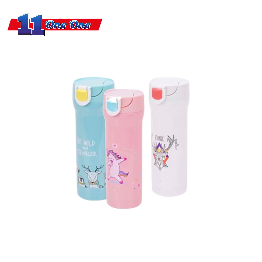 E-9505 480ml Cute Animal Design Stainless Steel High Insulation Thermos Vacuum Flask - Elianware
