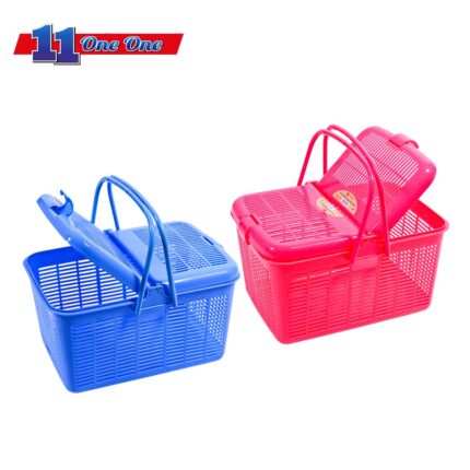 GH 8915 22Ltr Basket With Cover - Twins Dolphin